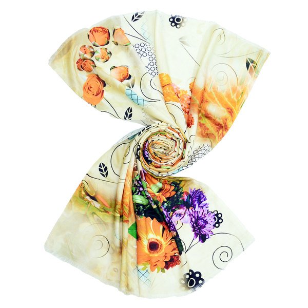 Buy floral print scarves at wholesale prices from manufacturers and exporter India