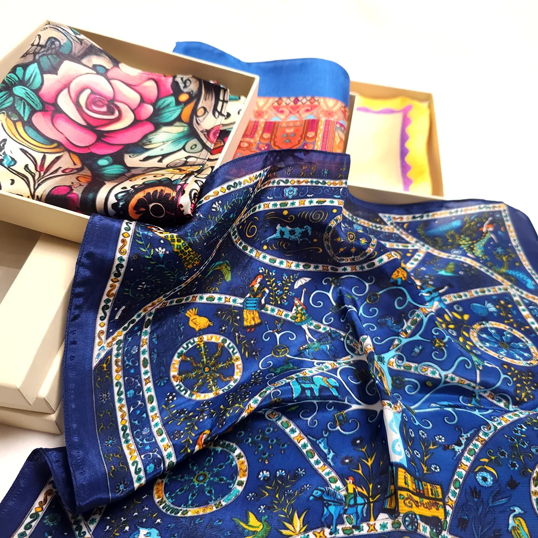 wholesale scarf printing on silk scarves - Tri Star Overseas