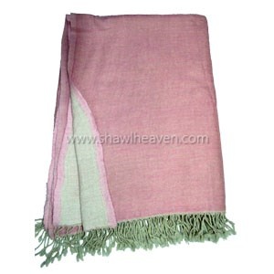 Indian Wool Blanket with Tassels, Small - Pink – House of Cardoon